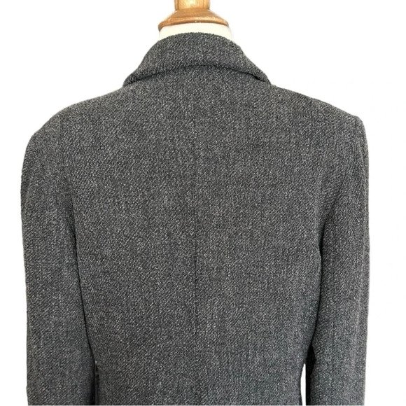 MaxMara Weekend Coat Wool Blend Grey Career Lightweight Mid Length, Size 10 - Picture 9 of 16